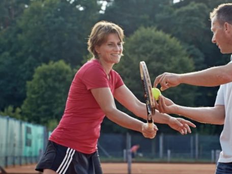 Stefan Bartmann beim Mindful-Tennis